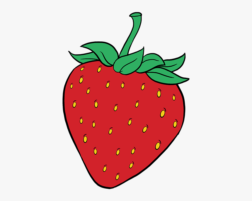 Wild Strawberry Drawing Fruit Berries - Strawberry Drawing, HD Png Download, Free Download