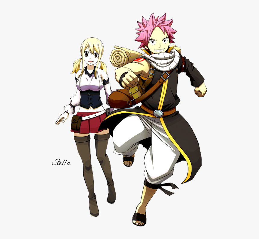 Lucy And Natsu Png Png Stock - Fairy Tail Natsu And Lucy Png, Transparent Png, Free Download