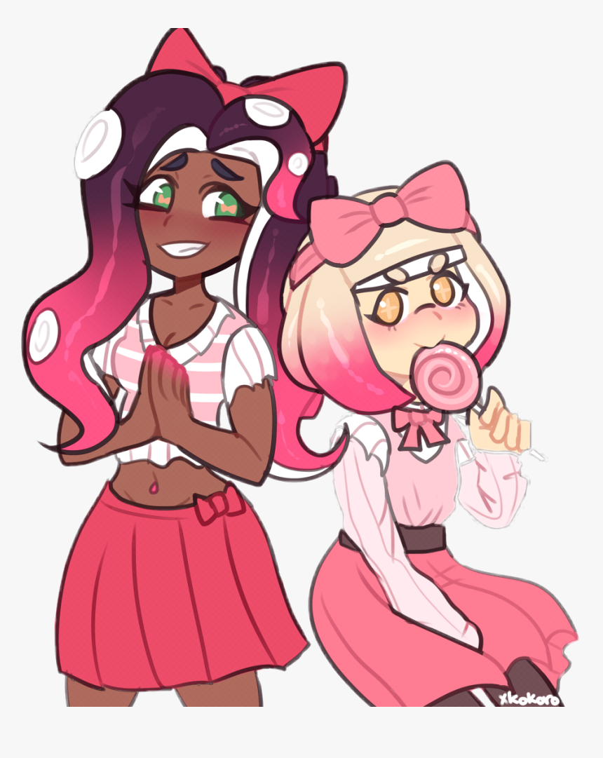 Splatoon2 Pearl Marina Pink Sugar Candy Kawaii - Kawaii Splatoon 2 Pearl And Marina, HD Png Download, Free Download