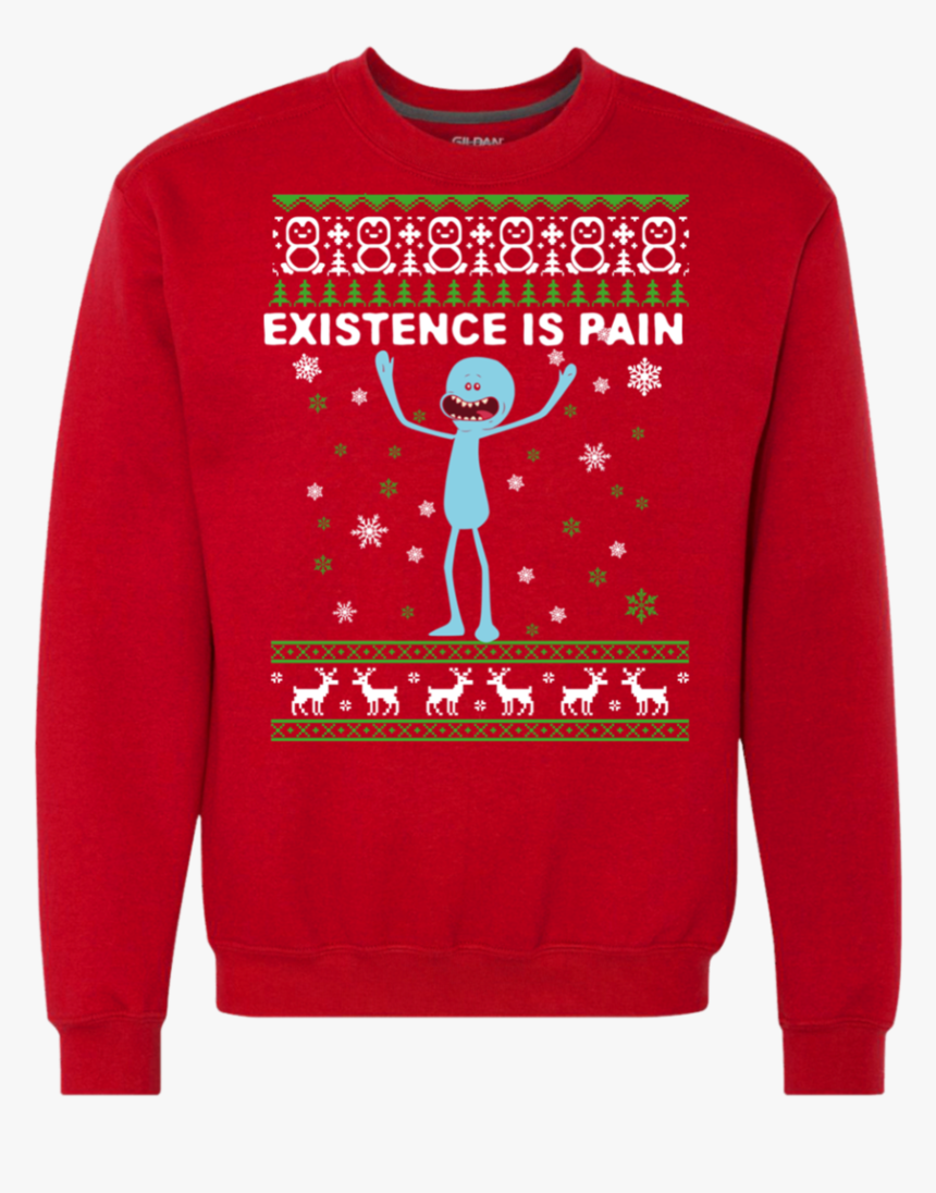 Mr Meeseeks Existence Is Pain Ugly Christmas Sweater - Ugly Llama Christmas Sweater, HD Png Download, Free Download