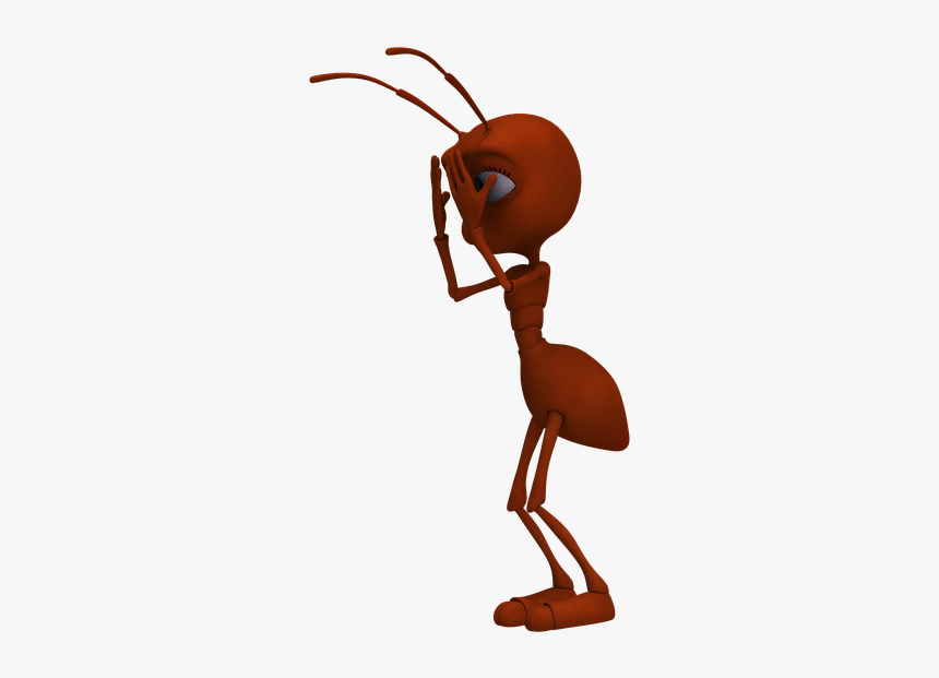 Ant, Insect, Red Ant, Funny, Cartoon, Unfinished - มดแดง Png, Transparent Png, Free Download