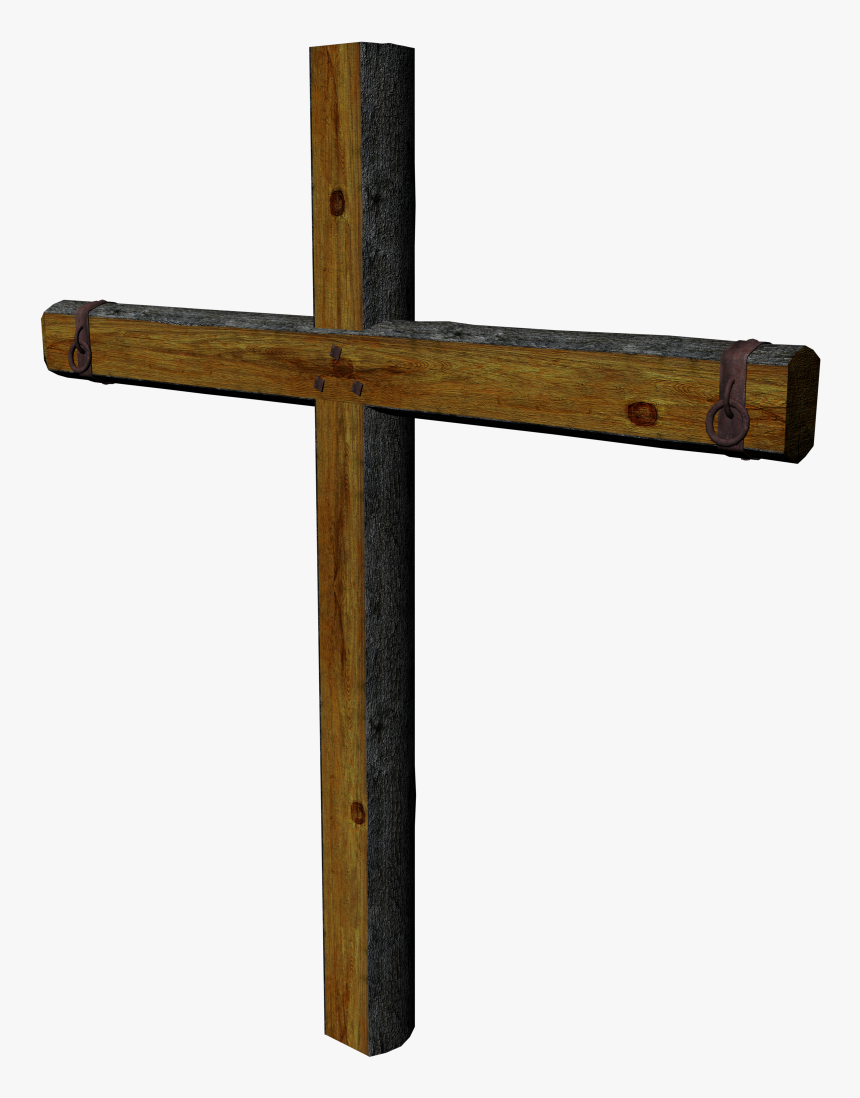 Christian Cross Desktop Wallpaper Clip Art - Real Wooden Cross Png, Transparent Png, Free Download