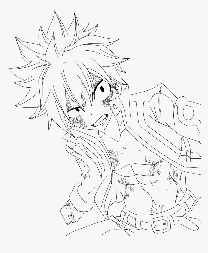 Natsu Dragneel Coloring Pages, HD Png Download, Free Download