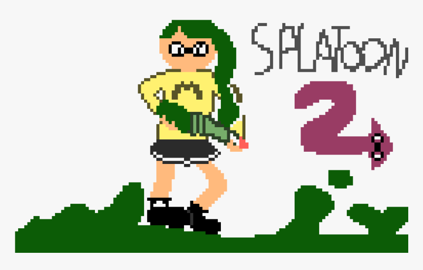 Pixels Arts Splatoon 2, HD Png Download, Free Download