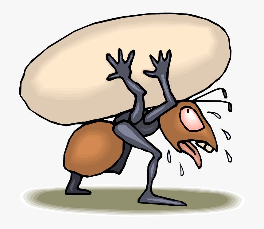 Ant Working Hard Cartoon, HD Png Download, Free Download