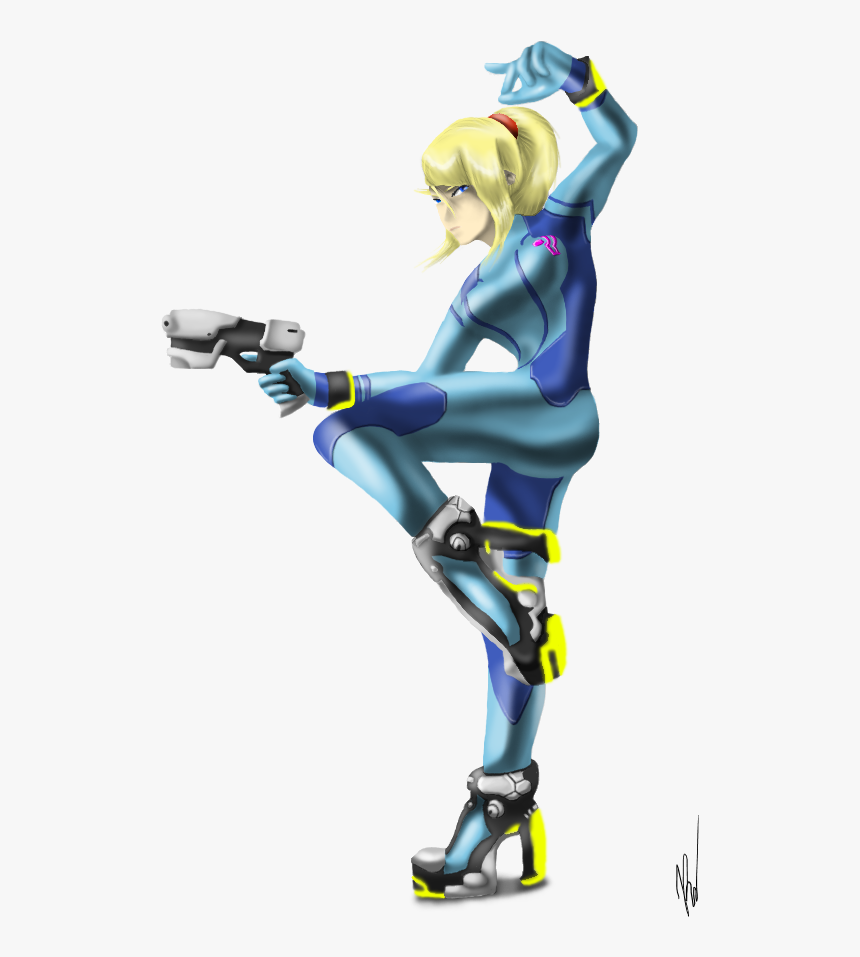 Zero-suit Samus By Emilykiwi - Zero Suit Samus Aran Png, Transparent Png, Free Download