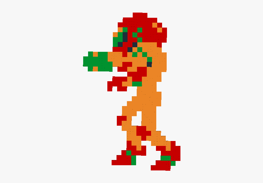 - Metroid Samus Pixel Art, HD Png Download - kindpng