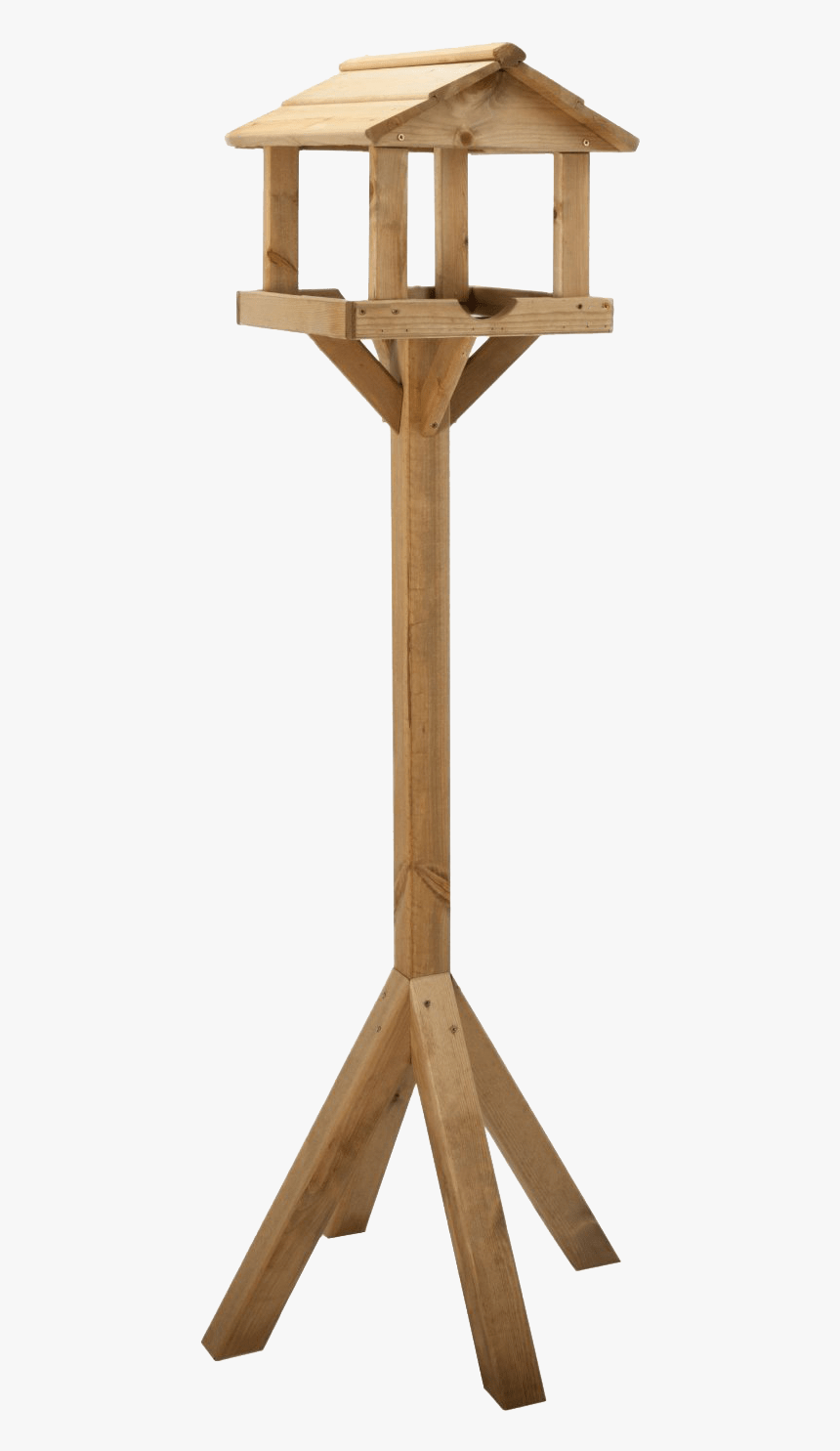 Wooden Bird Table Transparent Image - Simple Bird Table Design, HD Png Download, Free Download
