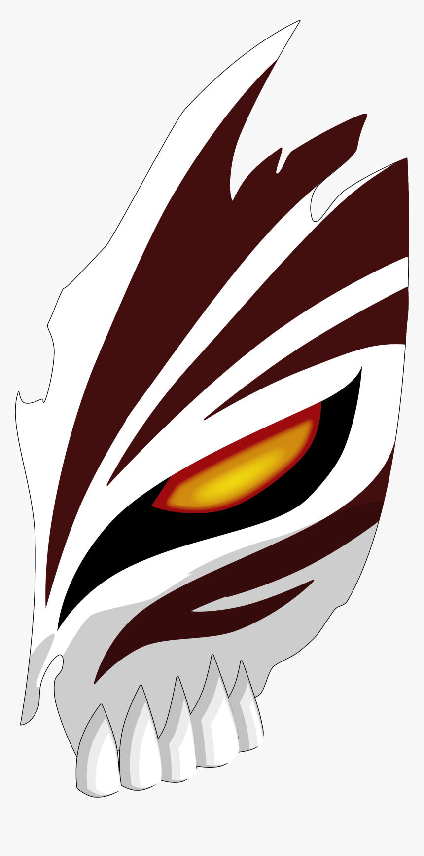 Masque Hollow Png - Ichigo Hollow Mask Png, Transparent Png, Free Download