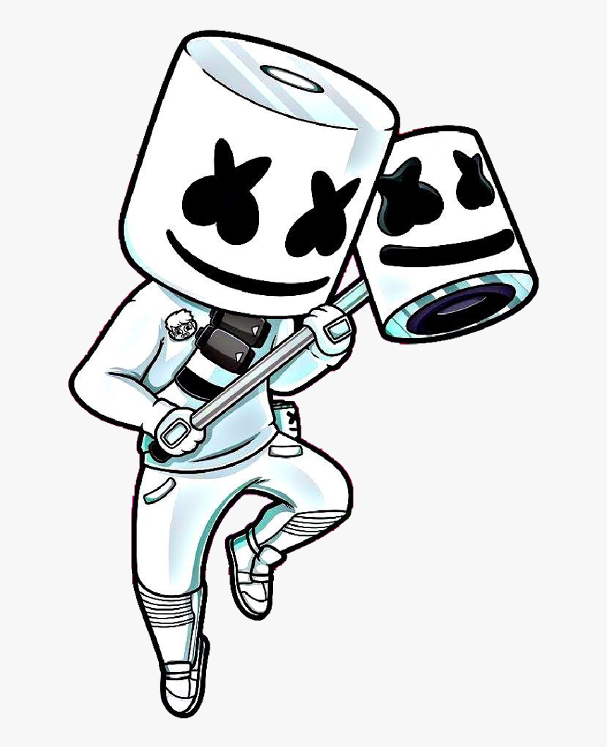 #marshmello #marshmellomusic #fortnite #fortnitemarshmello - Marshmello Fortnite Art, HD Png Download, Free Download