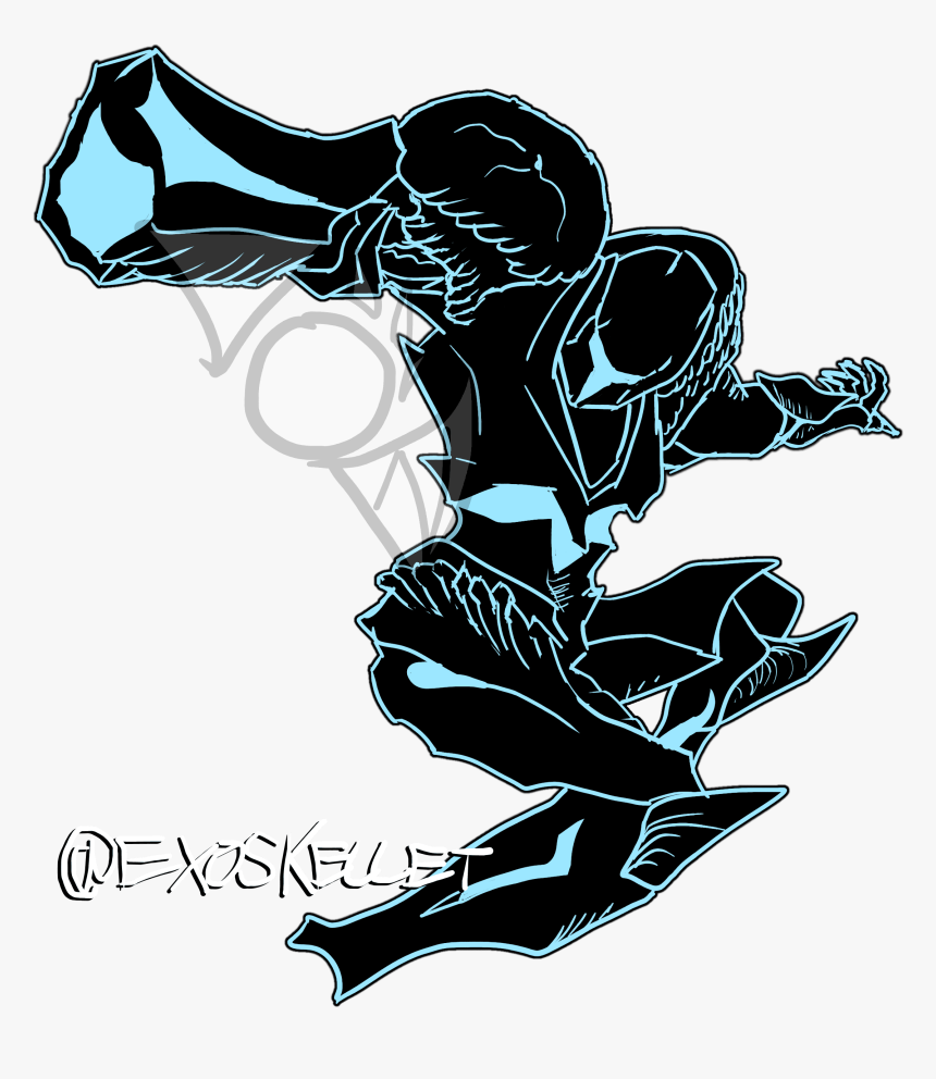 Dark Samus - Illustration, HD Png Download, Free Download