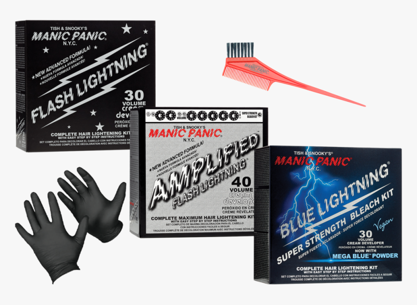 Manic Panic 30 Volume Flash Lightning Bleach , Png - Manic Panic Hair Bleach, Transparent Png, Free Download