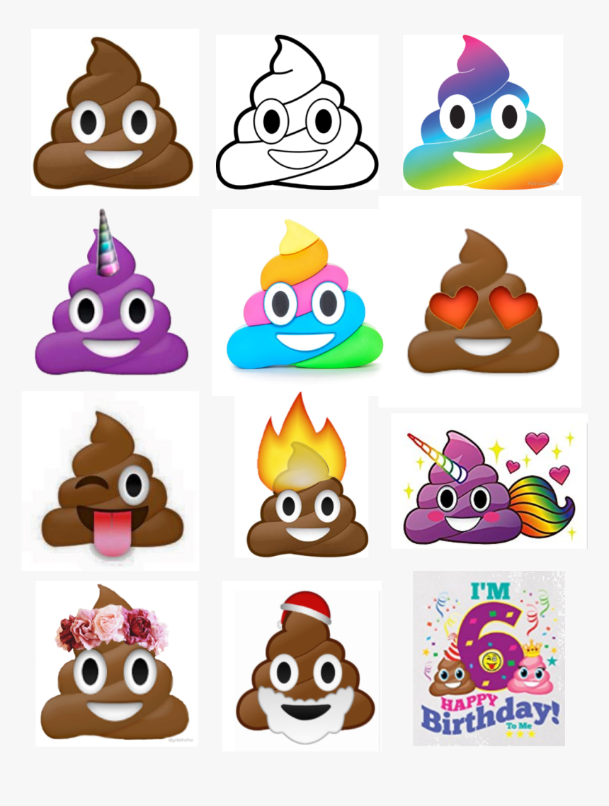 Rainbow Poop Emoji Stickers, HD Png Download, Free Download