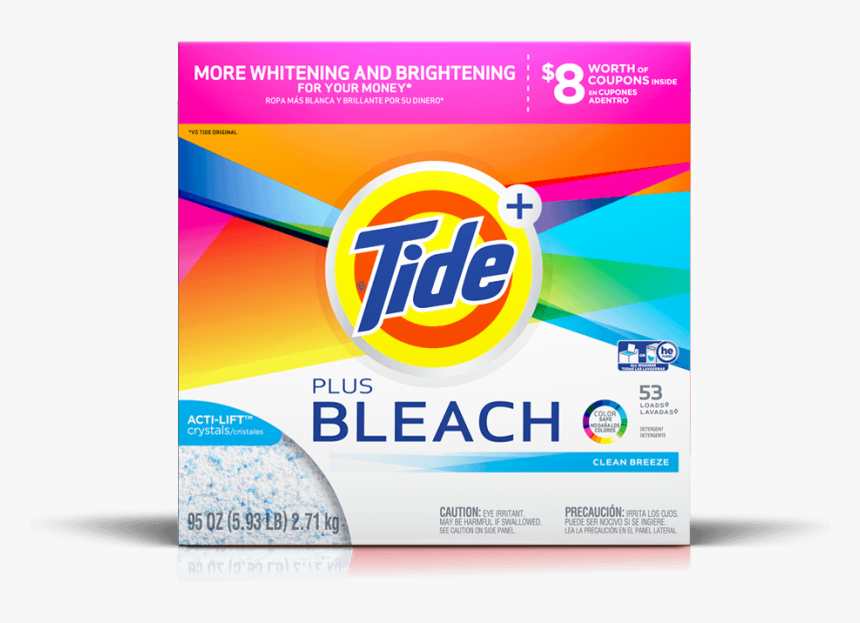 Tide Plus Bleach Powder - Tide Detergent, HD Png Download, Free Download