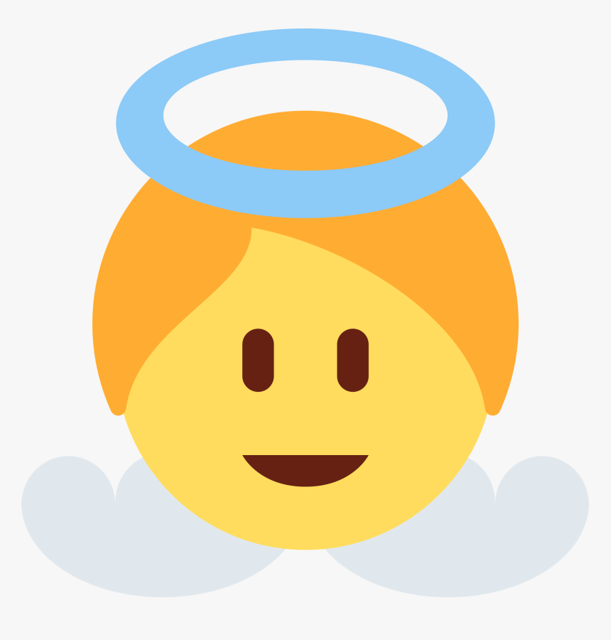 Baby Angel Emoji Png - Baby Angel Emoji Twitter, Transparent Png, Free Download