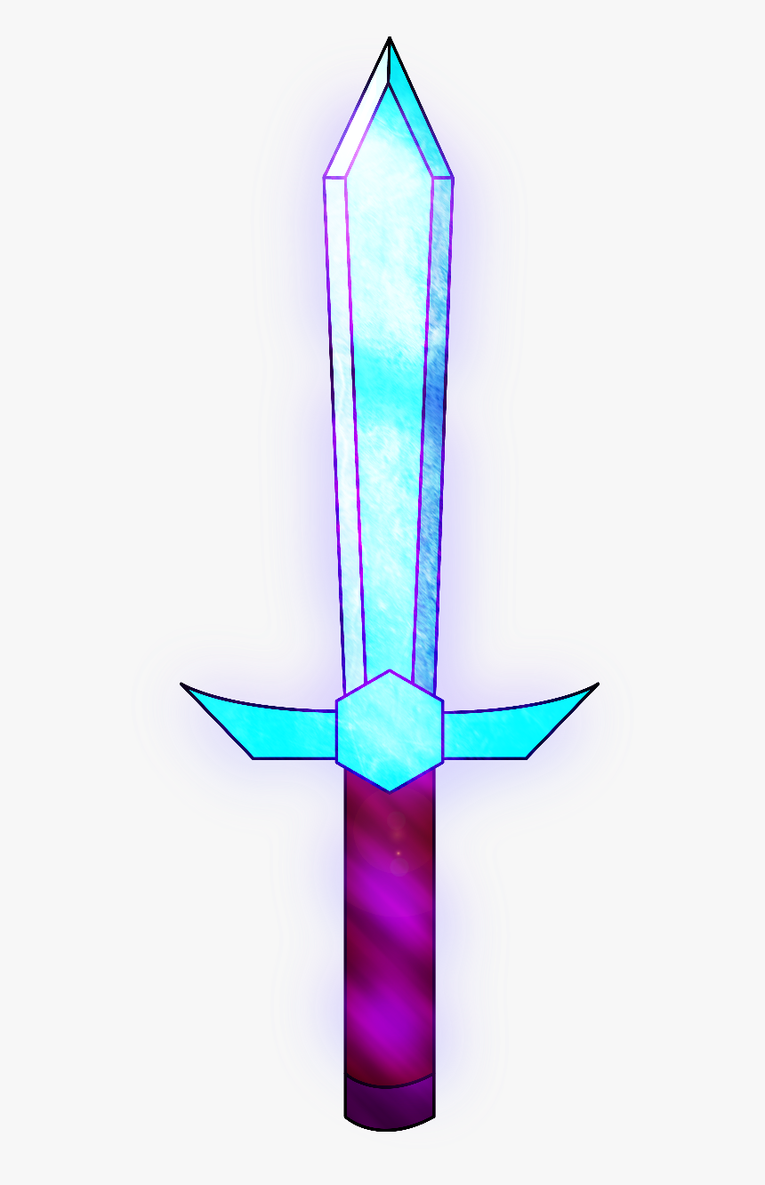 Enchanted Minecraft Diamond Sword, HD Png Download, Free Download