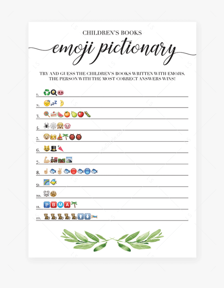 Shower Emoji Png - Emoji Pictionary Baby Shower Free Printable, Transparent Png, Free Download