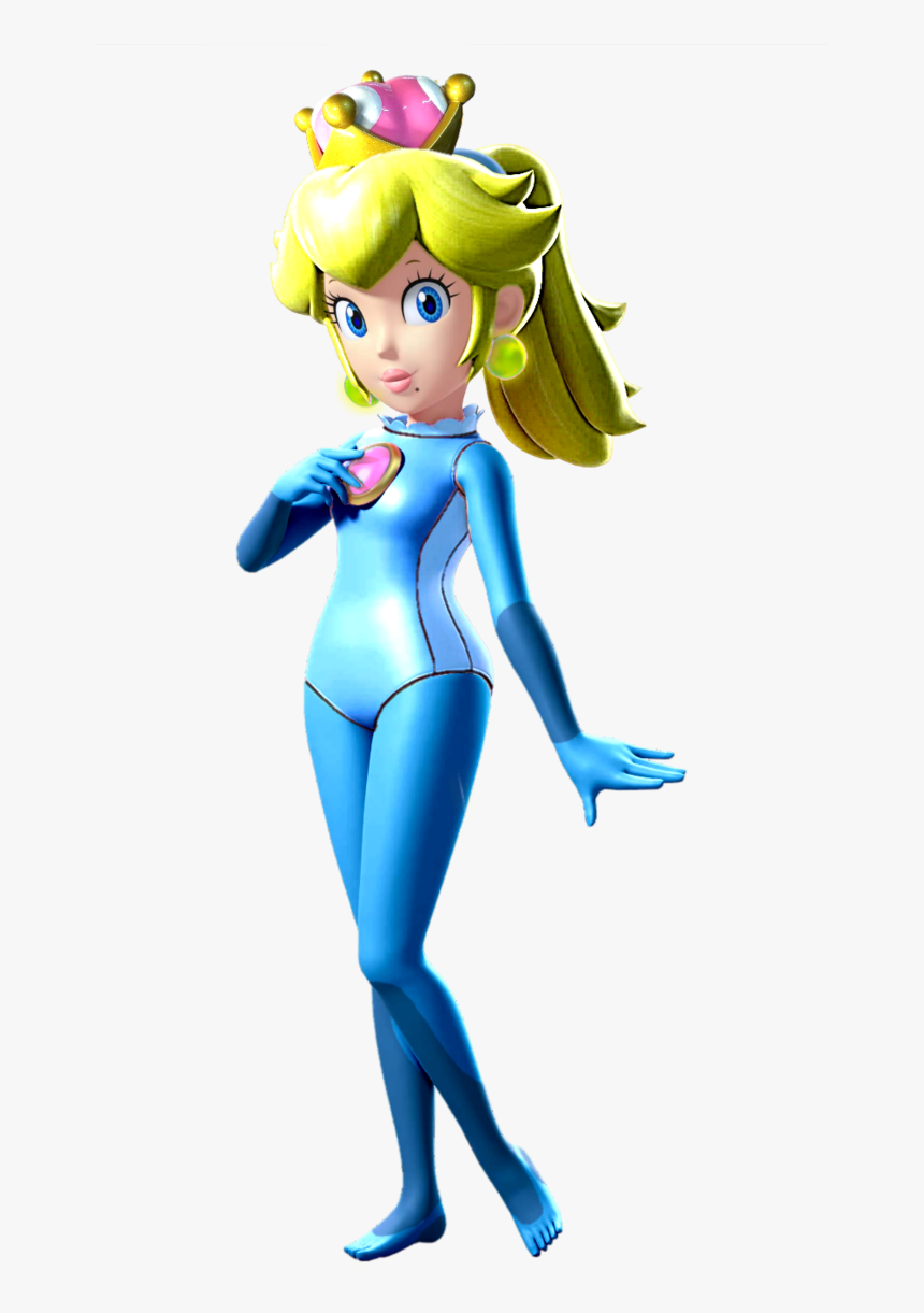 Super Mario Odyssey Princess Peach Cartoon Fictional - Peach Zero Suit Samus, HD Png Download, Free Download