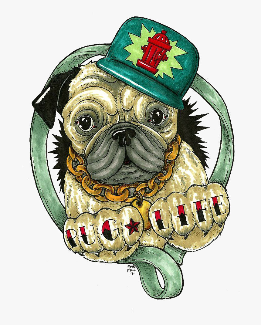 Pug Life Png Pic - Pug, Transparent Png, Free Download