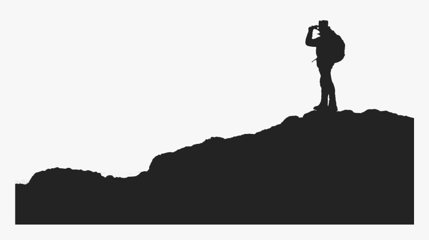 Mountain Hiker Silhouette Png , Png Download - Silhouette, Transparent Png, Free Download