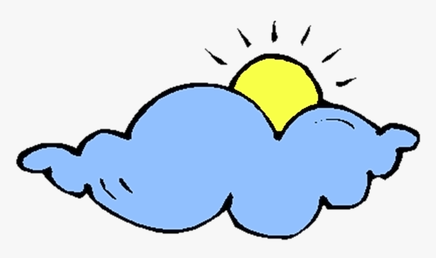 Sun And Clouds Cartoon Transparent, HD Png Download, Free Download