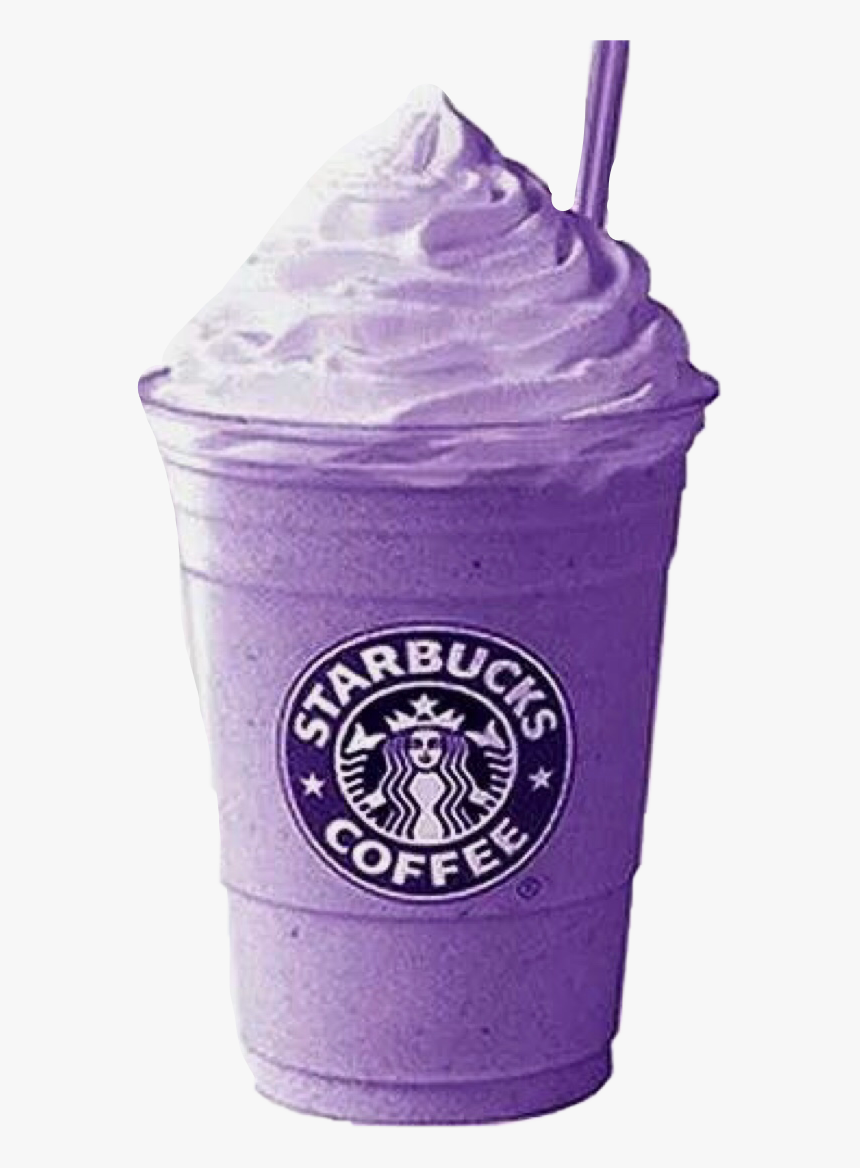 #purple #shake #cold #starbucks #drink #whippedcream - Transparent Purple Starbucks Drink, HD Png Download, Free Download