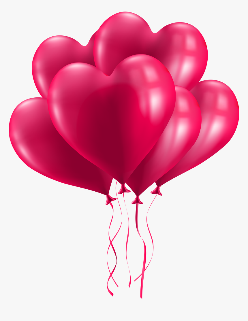 Heart Balloons Png - Love Happy Birthday Png, Transparent Png, Free Download