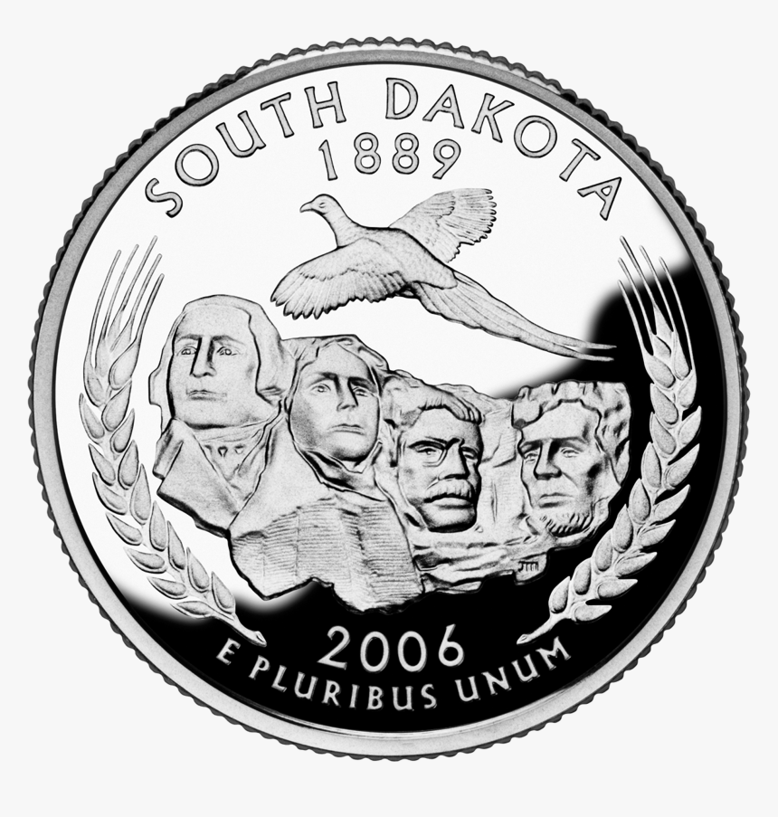 Transparent Mount Rushmore Png - Quarter Dollar 2006 South Dakota, Png Download, Free Download