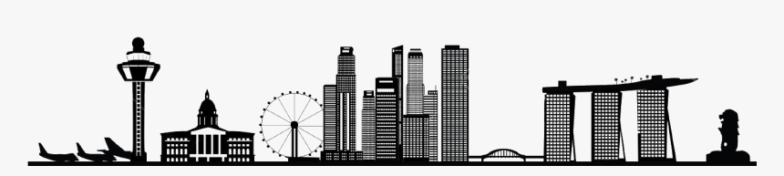 Landmark Skyline Korea Singapore Png Free Photo Clipart - Singapore Skyline Vector Png, Transparent Png, Free Download