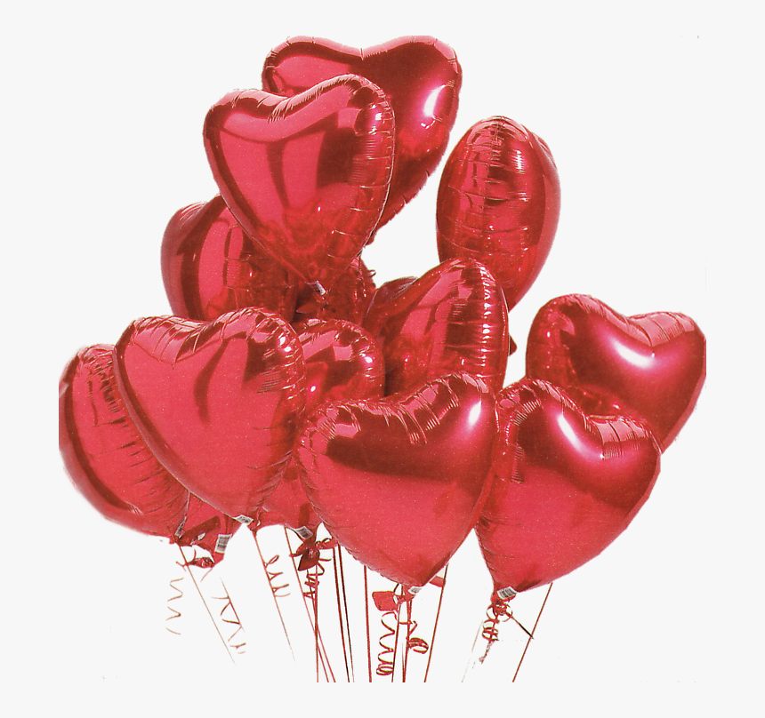 Valentine Balloons Png - Love Heart Helium Balloons, Transparent Png, Free Download