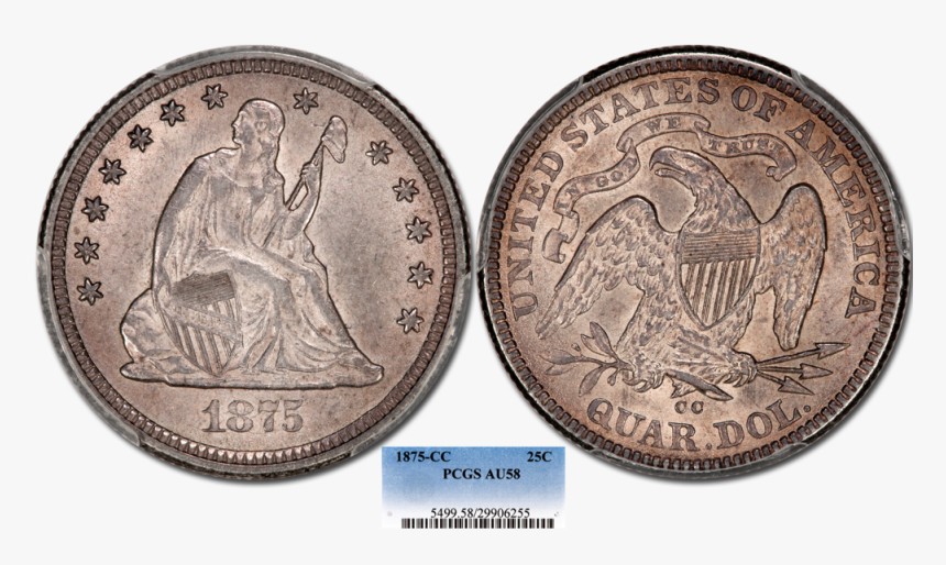 1875 Cc Q Pcgs58, HD Png Download, Free Download