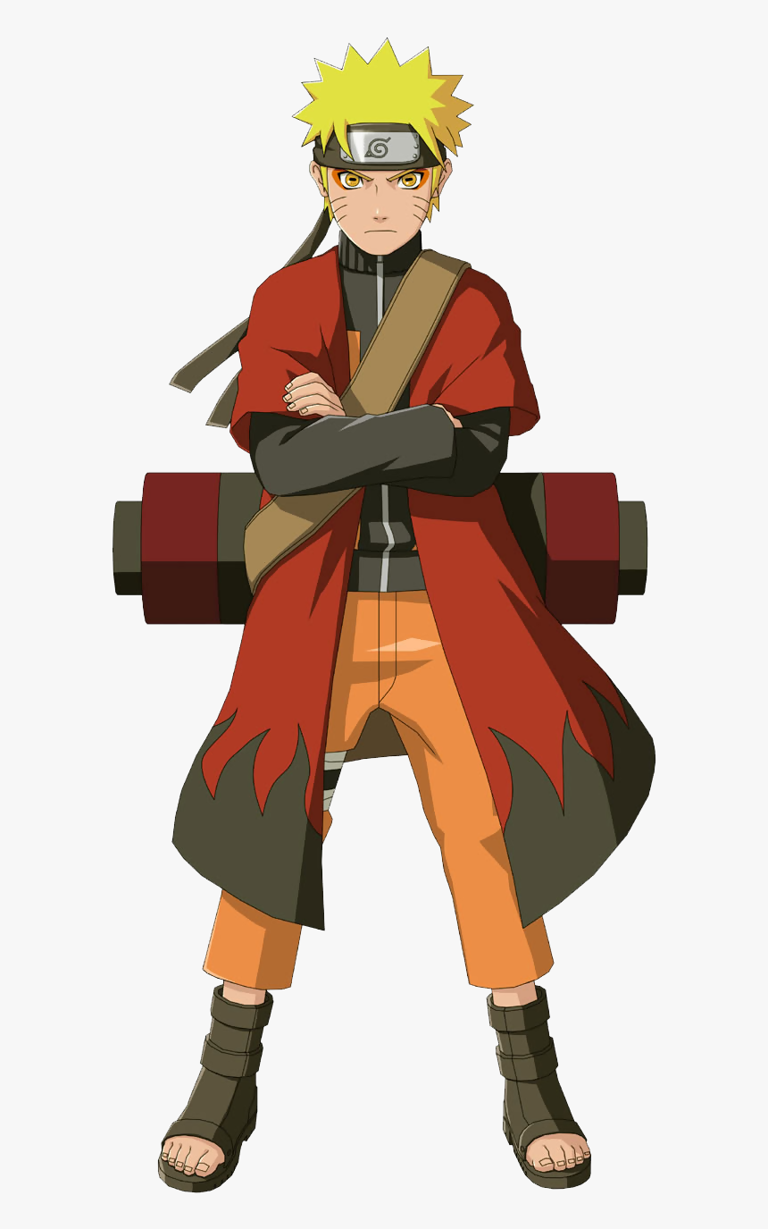 Naruto With Coat - Naruto Sage Mode Full Body, HD Png Download, Free Download
