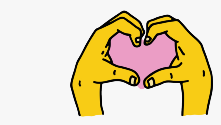 Instagram Hand Heart Sticker - Instagram Heart Hands Sticker, HD Png Download, Free Download