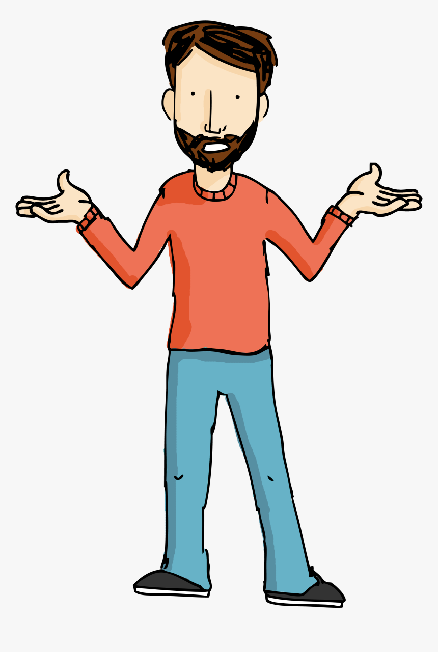 Colm For Cover Man Red Shirt Clipart- - Transparent Cartoon Man In Shirt, HD Png Download, Free Download