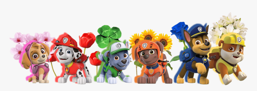 Flowers With Paw Patrol Clipart Png Clipart Image - Clipart 4 Paw Patrol, Transparent Png, Free Download
