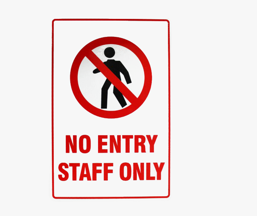 Staff Only Sign Png Photo - Staff Only Png, Transparent Png, Free Download