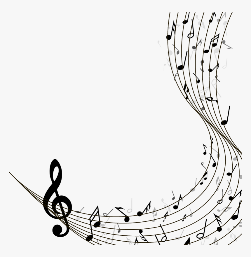 Musical Note Staff - Transparent Music Notes Vector, HD Png Download, Free Download