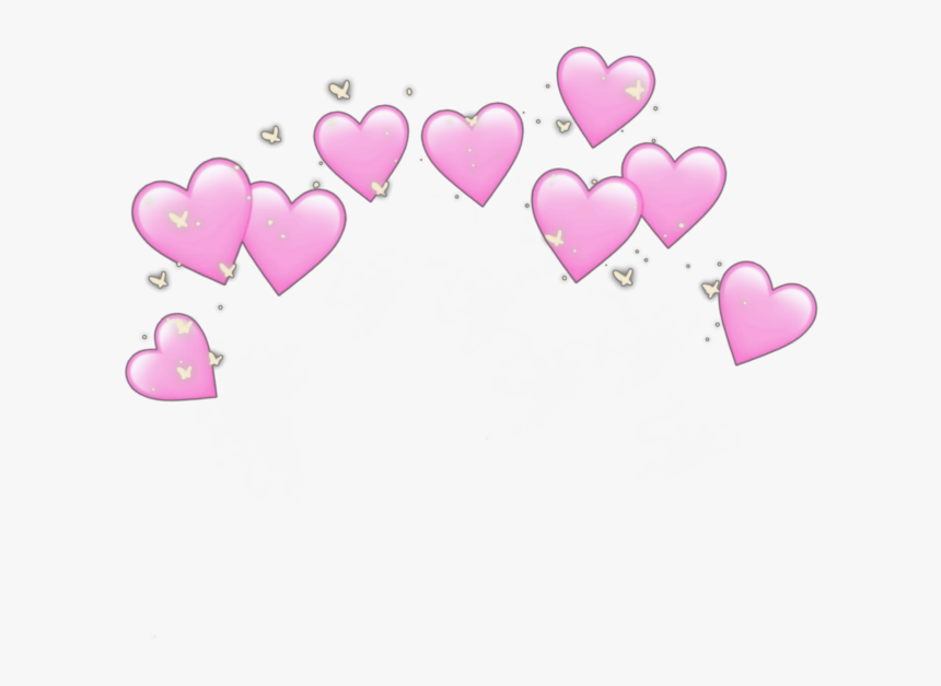 #pink #heart #crown #heartcrown #hearts #wallpaper - Emoji Heart Crown Png, Transparent Png, Free Download