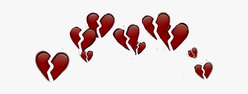 Hearts Broken Emojis Apple - Emoji Png Transparent Broken Heart, Png Download, Free Download