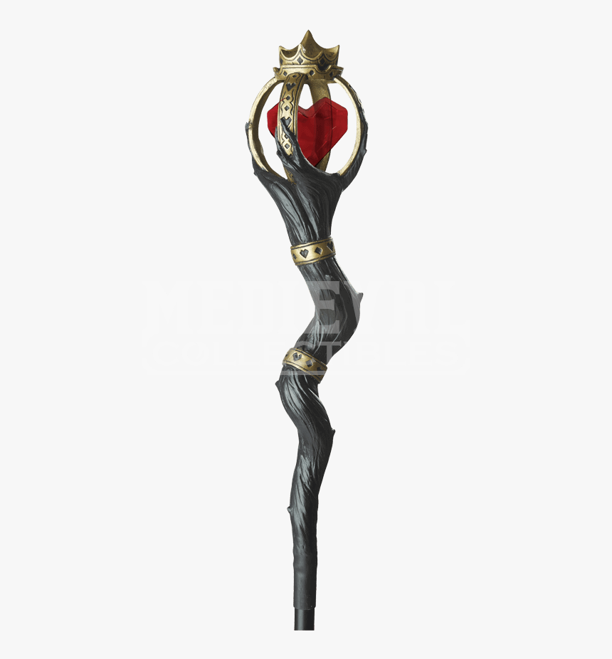 Queen Of Hearts Costume Staff - Alice In Wonderland Queen Of Hearts Scepter, HD Png Download, Free Download