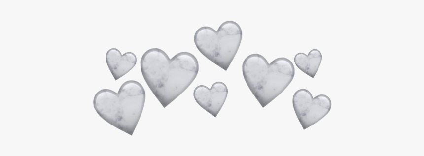 #crown #heart #gray #heartcrown #love #tumblr #dark - Gray Heart Crown Png, Transparent Png, Free Download