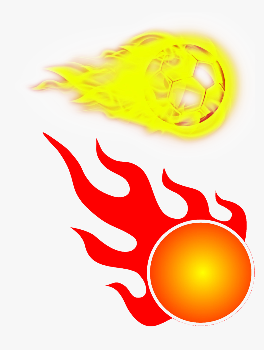 Transparent Flame Circle Png - Football Fire Free Vector, Png Download, Free Download