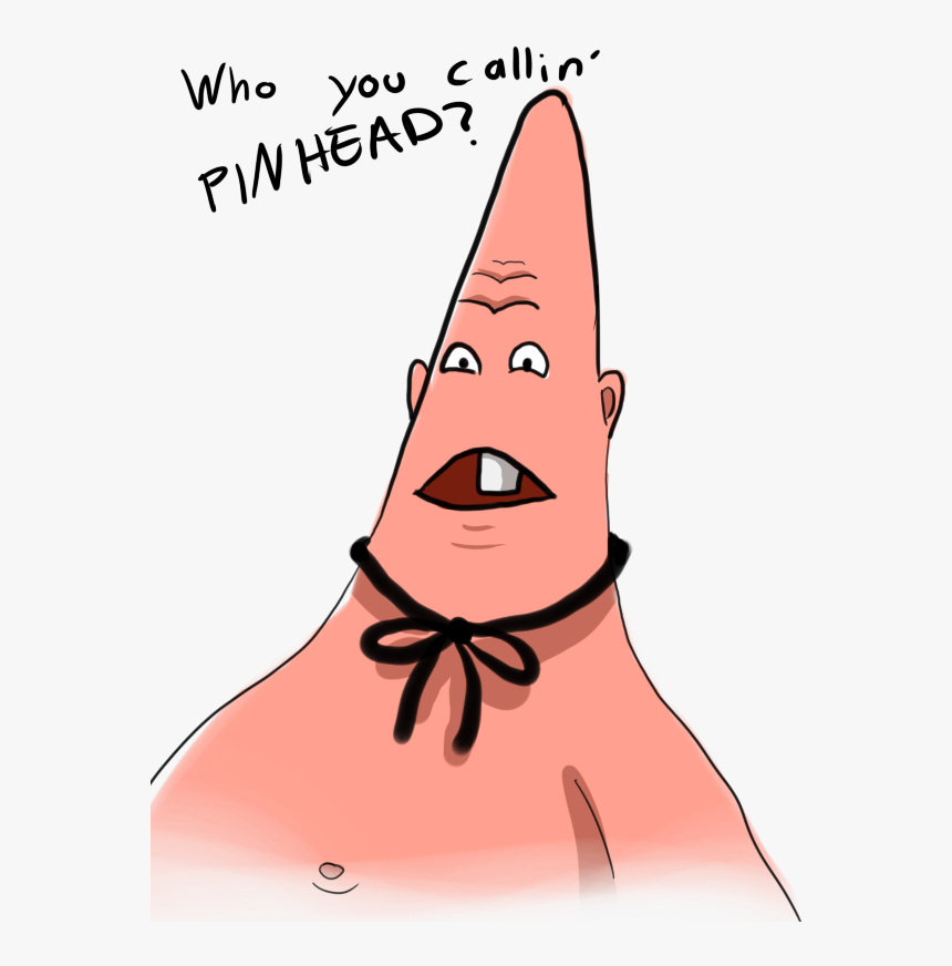 Ho You Callin Pin Head Patrick Star Pinhead Face Nose - Roblox Boobs T Shirt Transparent, HD Png Download, Free Download