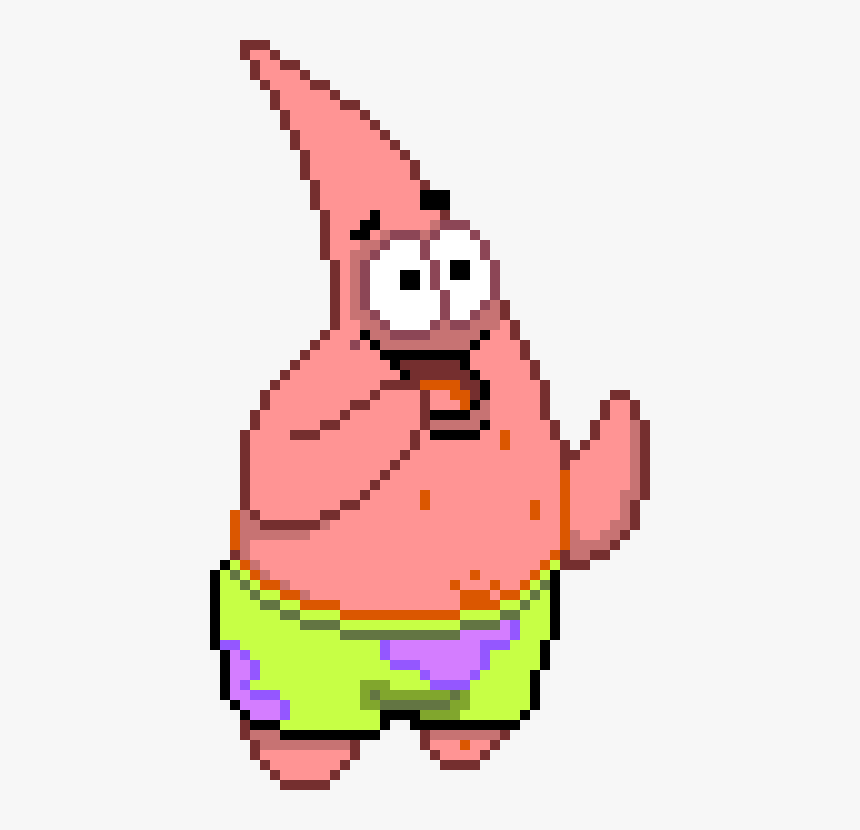 Patrick Star Minecraft Pixel Art, HD Png Download, Free Download