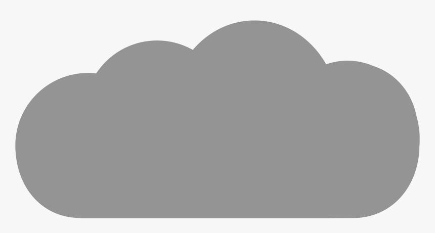 Big Gray Cloud - Grey Cloud Icon, HD Png Download, Free Download