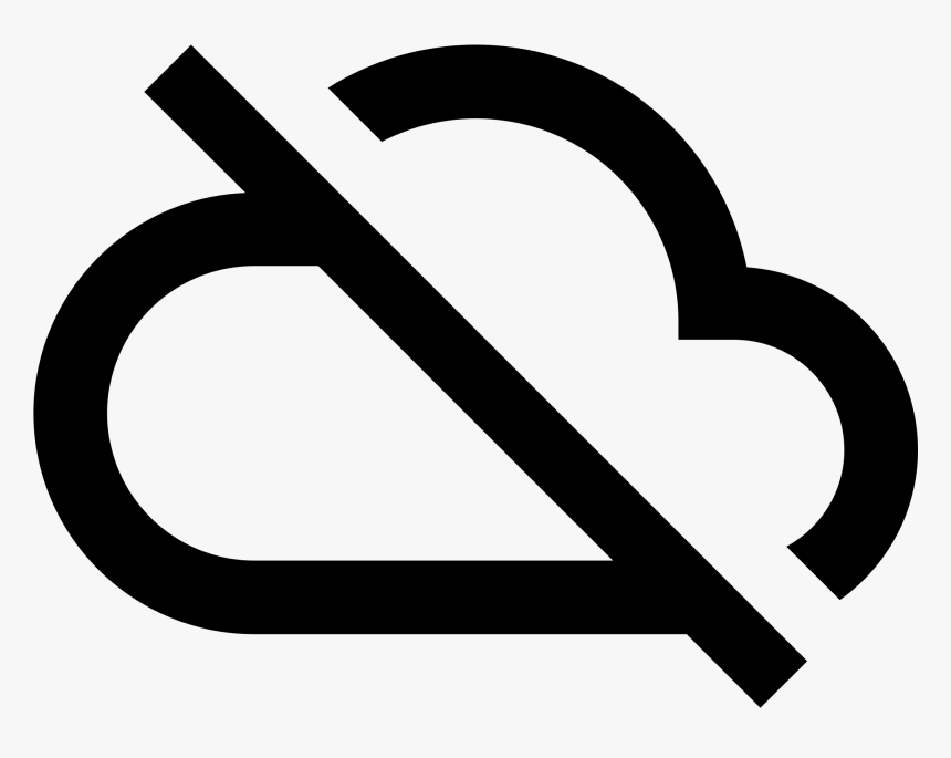No Cloud Icon Png Free Download - No Internet Cloud Icon, Transparent Png, Free Download