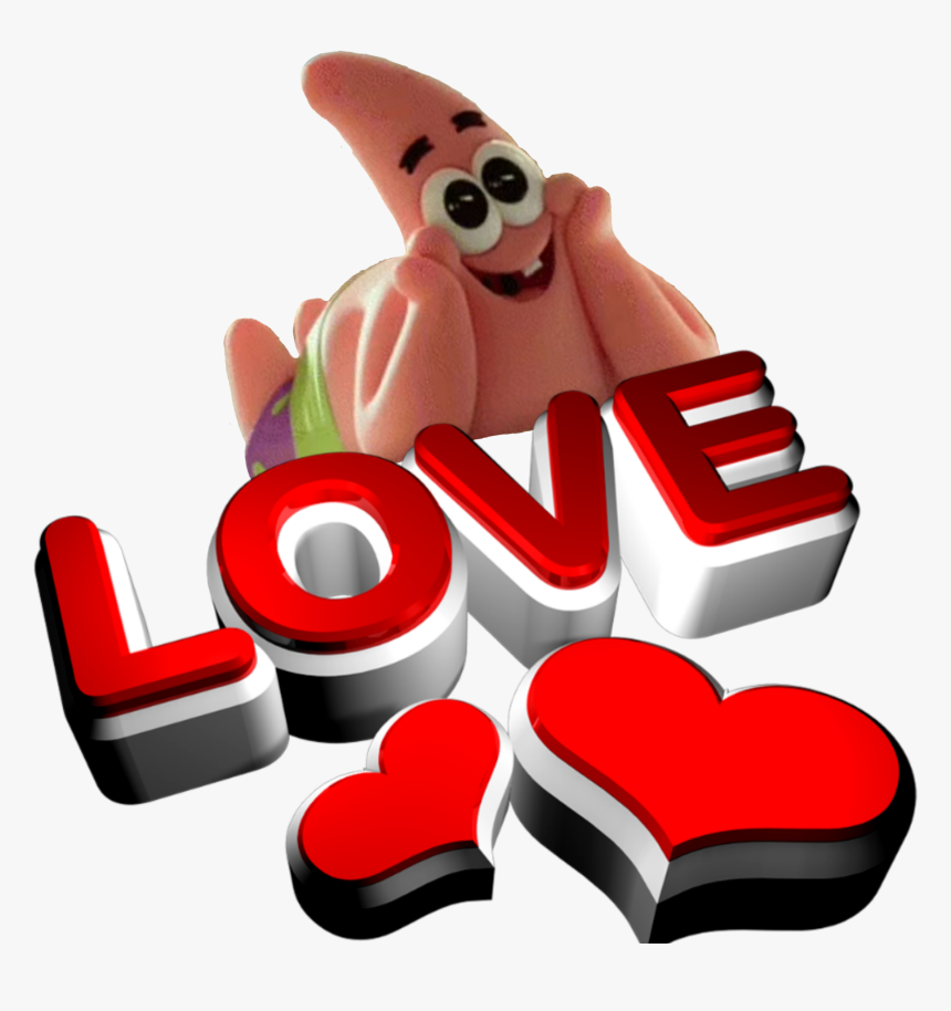 Patrick Star Spongebob Boboesponja Amor Love Paixão, HD Png Download, Free Download