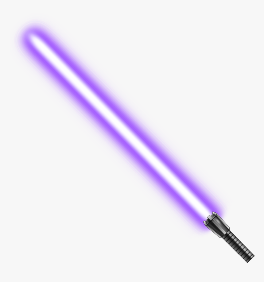 Purple Lightsaber Png, Transparent Png, Free Download