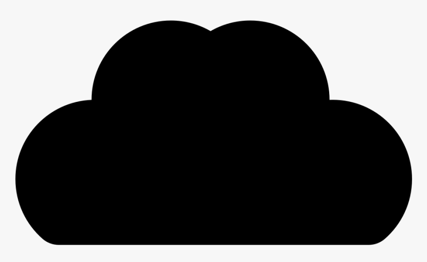 Simple Cloud Icon Silhouette - Heart, HD Png Download, Free Download