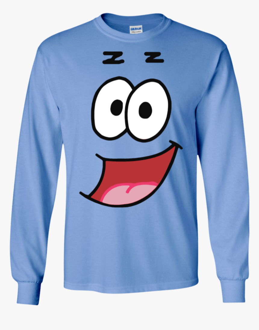 Patrick Star Funny Halloween Custom Long Sleeve Shirt - T-shirt, HD Png Download, Free Download